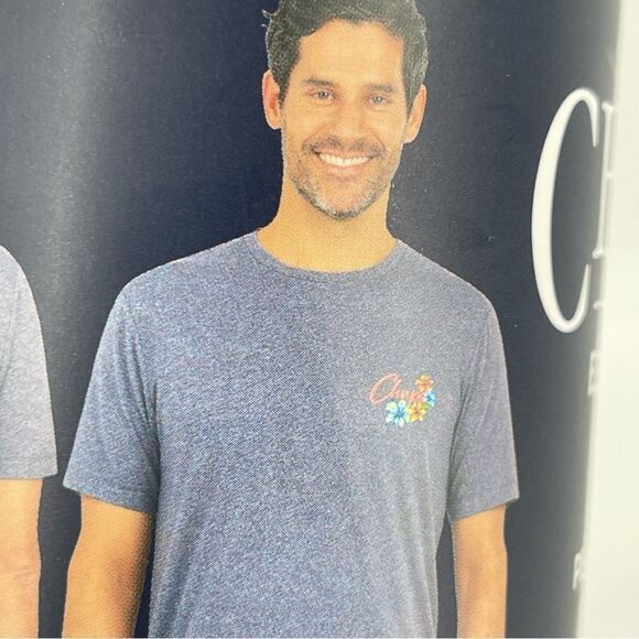 CHAPS The Spirited Tradition Men’s Grey Floral Short Sleeve Graphic Tee XL - Picture 2 of 11